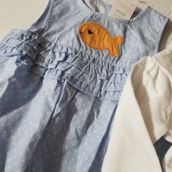 Gymboree Little Goldfish NWT 18-24 Month Romper & sweater set. - Picture 10 of 10